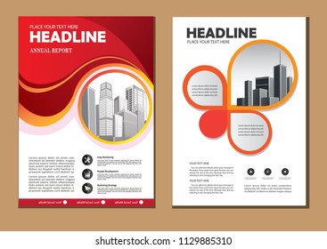 Brochure design, cover modern layout, annual report, poster, flyer in A4 with colorful triangles, geometric shapes for tech, science, market with light background