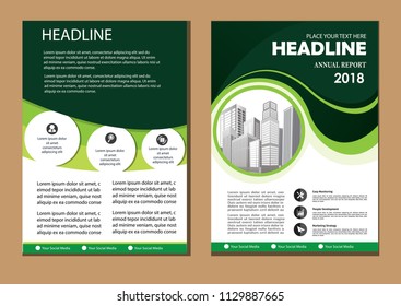 Brochure Design Template Vector Flyers Report Stock Vector (Royalty ...