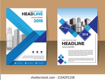 Brochure design, cover modern layout, annual report, poster, flyer in A4 with colorful triangles, geometric shapes for tech, science, market with light background