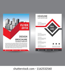 Brochure design, cover modern layout, annual report, poster, flyer in A4 with colorful triangles, geometric shapes for tech, science, market with light background