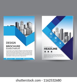 Brochure design, cover modern layout, annual report, poster, flyer in A4 with colorful triangles, geometric shapes for tech, science, market with light background