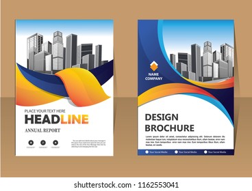 Brochure design, cover modern layout, annual report, poster, flyer in A4 with colorful triangles, geometric shapes for tech, science, market with light background