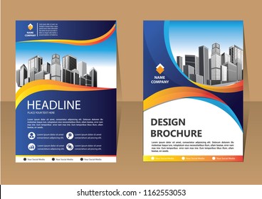 Brochure design, cover modern layout, annual report, poster, flyer in A4 with colorful triangles, geometric shapes for tech, science, market with light background