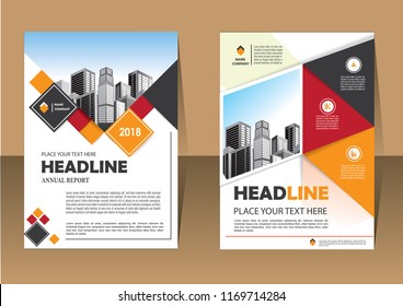 Abstract Digital Business Brochure Flyer Geometric Stock Vector ...