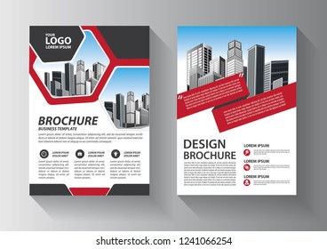 Brochure design, cover modern layout, annual report, poster, flyer in A4 with colorful triangles, geometric shapes for tech, science, market with light background