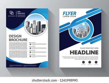 Brochure design, cover modern layout, annual report, poster, flyer in A4 with colorful triangles, geometric shapes for tech, science, market with light background