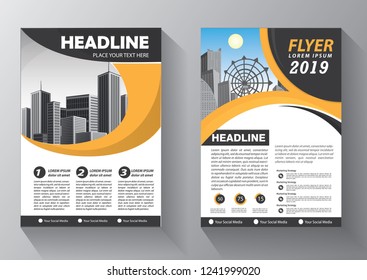 Brochure design, cover modern layout, annual report, poster, flyer in A4 with colorful triangles, geometric shapes for tech, science, market with light background