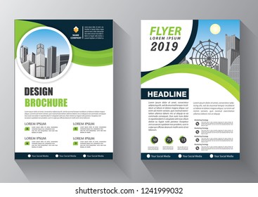Brochure design, cover modern layout, annual report, poster, flyer in A4 with colorful triangles, geometric shapes for tech, science, market with light background