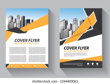Brochure design, cover modern layout, annual report, poster, flyer in A4 with colorful triangles, geometric shapes for tech, science, market with light background
