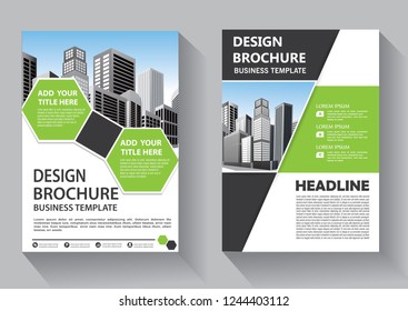 Brochure design, cover modern layout, annual report, poster, flyer in A4 with colorful triangles, geometric shapes for tech, science, market with light background