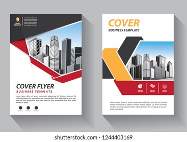 Brochure design, cover modern layout, annual report, poster, flyer in A4 with colorful triangles, geometric shapes for tech, science, market with light background