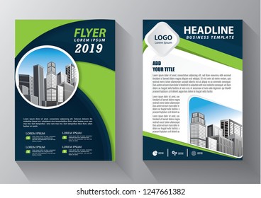 Brochure design, cover modern layout, annual report, poster, flyer in A4 with colorful triangles, geometric shapes for tech, science, market with light background