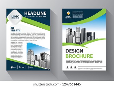 Brochure design, cover modern layout, annual report, poster, flyer in A4 with colorful triangles, geometric shapes for tech, science, market with light background