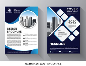 Brochure design, cover modern layout, annual report, poster, flyer in A4 with colorful triangles, geometric shapes for tech, science, market with light background