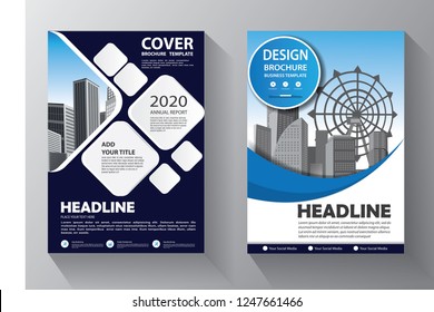 Brochure design, cover modern layout, annual report, poster, flyer in A4 with colorful triangles, geometric shapes for tech, science, market with light background