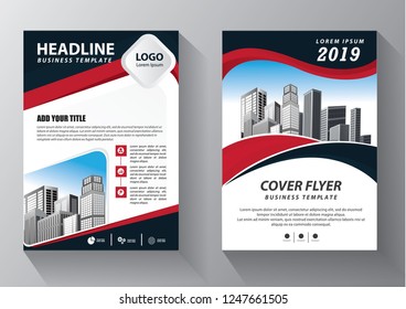 Brochure design, cover modern layout, annual report, poster, flyer in A4 with colorful triangles, geometric shapes for tech, science, market with light background