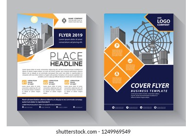 Brochure design, cover modern layout, annual report, poster, flyer in A4 with colorful triangles, geometric shapes for tech, science, market with light background
