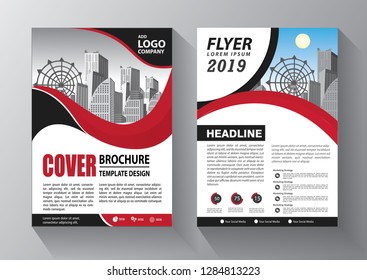 Brochure design, cover modern layout, annual report, poster, flyer in A4 with colorful triangles, geometric shapes for tech, science, market with light background