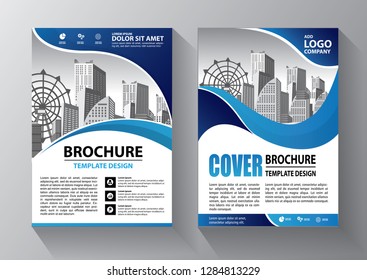Brochure design, cover modern layout, annual report, poster, flyer in A4 with colorful triangles, geometric shapes for tech, science, market with light background