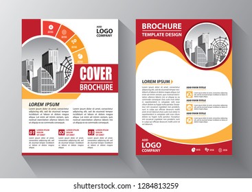 Brochure design, cover modern layout, annual report, poster, flyer in A4 with colorful triangles, geometric shapes for tech, science, market with light background