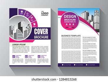 Brochure design, cover modern layout, annual report, poster, flyer in A4 with colorful triangles, geometric shapes for tech, science, market with light background