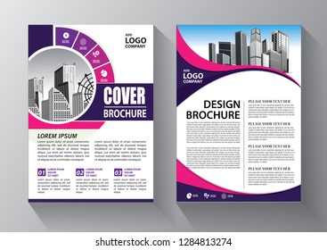 Brochure design, cover modern layout, annual report, poster, flyer in A4 with colorful triangles, geometric shapes for tech, science, market with light background