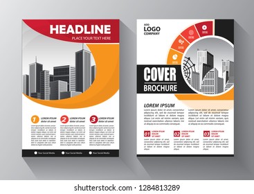 Brochure design, cover modern layout, annual report, poster, flyer in A4 with colorful triangles, geometric shapes for tech, science, market with light background