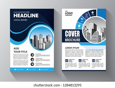 Brochure design, cover modern layout, annual report, poster, flyer in A4 with colorful triangles, geometric shapes for tech, science, market with light background