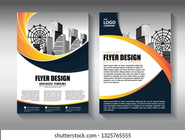 Brochure design, cover modern layout, annual report, poster, flyer in A4 with colorful triangles, geometric shapes for tech, science, market with light background
