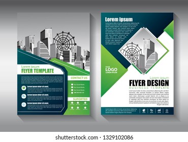 Brochure design, cover modern layout, annual report, poster, flyer in A4 with colorful triangles, geometric shapes for tech, science, market with light background