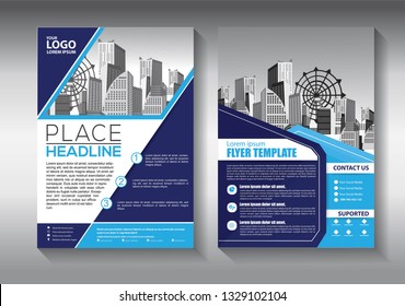 Brochure design, cover modern layout, annual report, poster, flyer in A4 with colorful triangles, geometric shapes for tech, science, market with light background