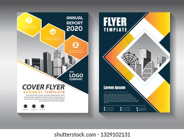 Brochure design, cover modern layout, annual report, poster, flyer in A4 with colorful triangles, geometric shapes for tech, science, market with light background