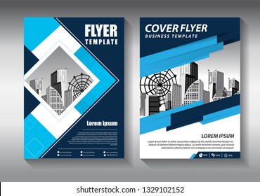 Brochure design, cover modern layout, annual report, poster, flyer in A4 with colorful triangles, geometric shapes for tech, science, market with light background