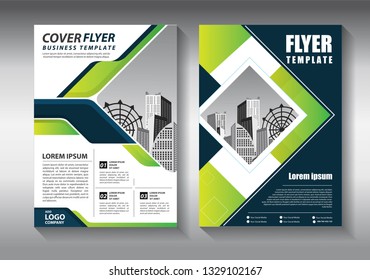 Brochure design, cover modern layout, annual report, poster, flyer in A4 with colorful triangles, geometric shapes for tech, science, market with light background