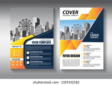 Brochure design, cover modern layout, annual report, poster, flyer in A4 with colorful triangles, geometric shapes for tech, science, market with light background