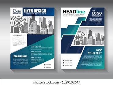 Brochure design, cover modern layout, annual report, poster, flyer in A4 with colorful triangles, geometric shapes for tech, science, market with light background