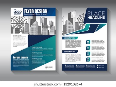 Brochure design, cover modern layout, annual report, poster, flyer in A4 with colorful triangles, geometric shapes for tech, science, market with light background