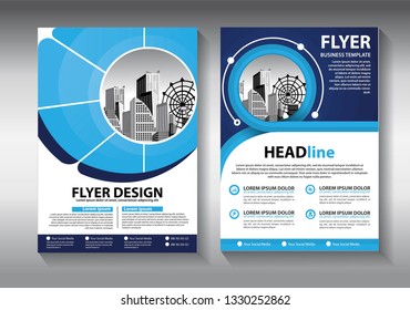 Brochure design, cover modern layout, annual report, poster, flyer in A4 with colorful triangles, geometric shapes for tech, science, market with light background