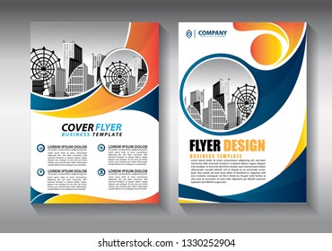 Brochure design, cover modern layout, annual report, poster, flyer in A4 with colorful triangles, geometric shapes for tech, science, market with light background
