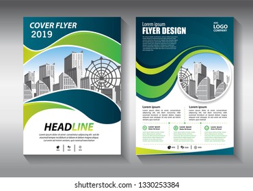 Brochure design, cover modern layout, annual report, poster, flyer in A4 with colorful triangles, geometric shapes for tech, science, market with light background