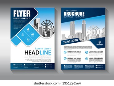 Brochure design, cover modern layout, annual report, poster, flyer in A4 with colorful triangles, geometric shapes for tech, science, market with light background