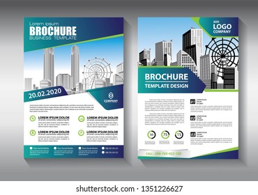 Brochure design, cover modern layout, annual report, poster, flyer in A4 with colorful triangles, geometric shapes for tech, science, market with light background