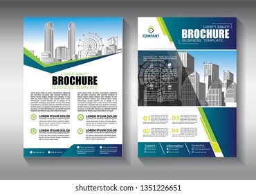 Brochure design, cover modern layout, annual report, poster, flyer in A4 with colorful triangles, geometric shapes for tech, science, market with light background