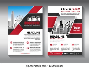 Brochure design, cover modern layout, annual report, poster, flyer in A4 with colorful triangles, geometric shapes for tech, science, market with light background