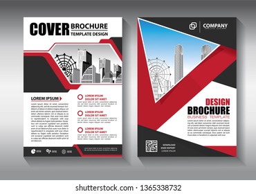 Brochure design, cover modern layout, annual report, poster, flyer in A4 with colorful triangles, geometric shapes for tech, science, market with light background
