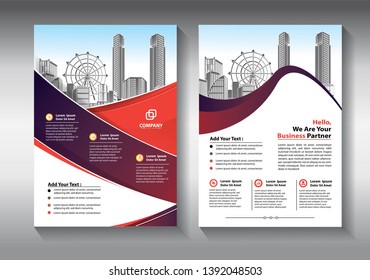 Brochure design, cover modern layout, annual report, poster, flyer in A4 with colorful triangles, geometric shapes for tech, science, market with light background