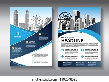Brochure design, cover modern layout, annual report, poster, flyer in A4 with colorful triangles, geometric shapes for tech, science, market with light background