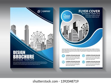 Brochure design, cover modern layout, annual report, poster, flyer in A4 with colorful triangles, geometric shapes for tech, science, market with light background