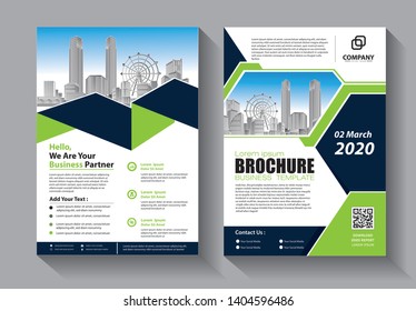 Brochure design, cover modern layout, annual report, poster, flyer in A4 with colorful triangles, geometric shapes for tech, science, market with light background