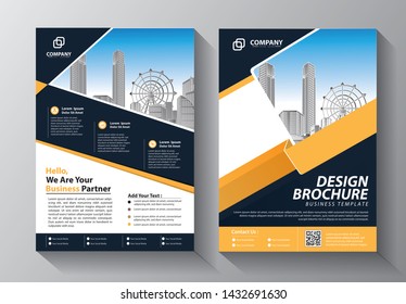 Brochure design, cover modern layout, annual report, poster, flyer in A4 with colorful triangles, geometric shapes for tech, science, market with light background